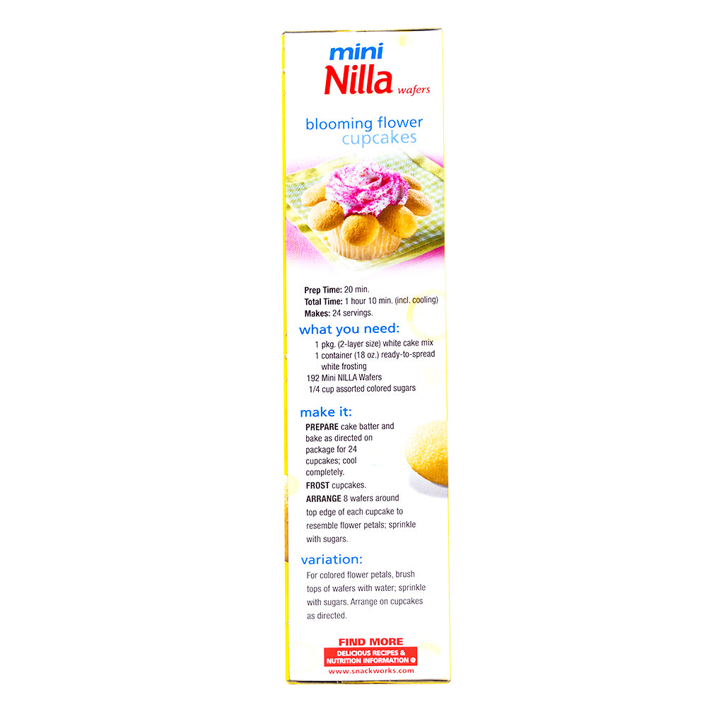 Nabisco Nilla Wafers 311g- 12 Pack  Nutrition Facts Ingredients
