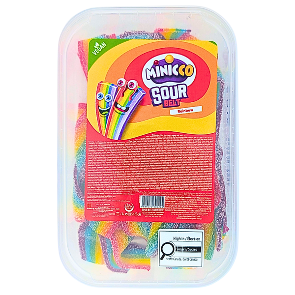 Minicco Sour Belt Rainbow 200g (Turkey) - 6 Tub