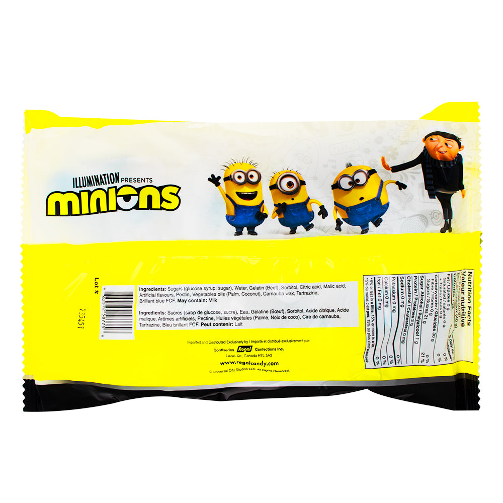 Minion Gummies 50ct - 1 bag  Nutrition Facts Ingredients