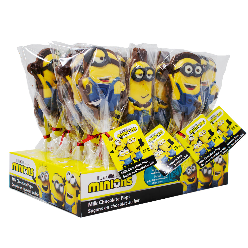 Minions Chocolate Pops 28g - 24 Pack