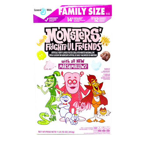 Monsters Frightful Friends Cereal 453g - 1 Bag