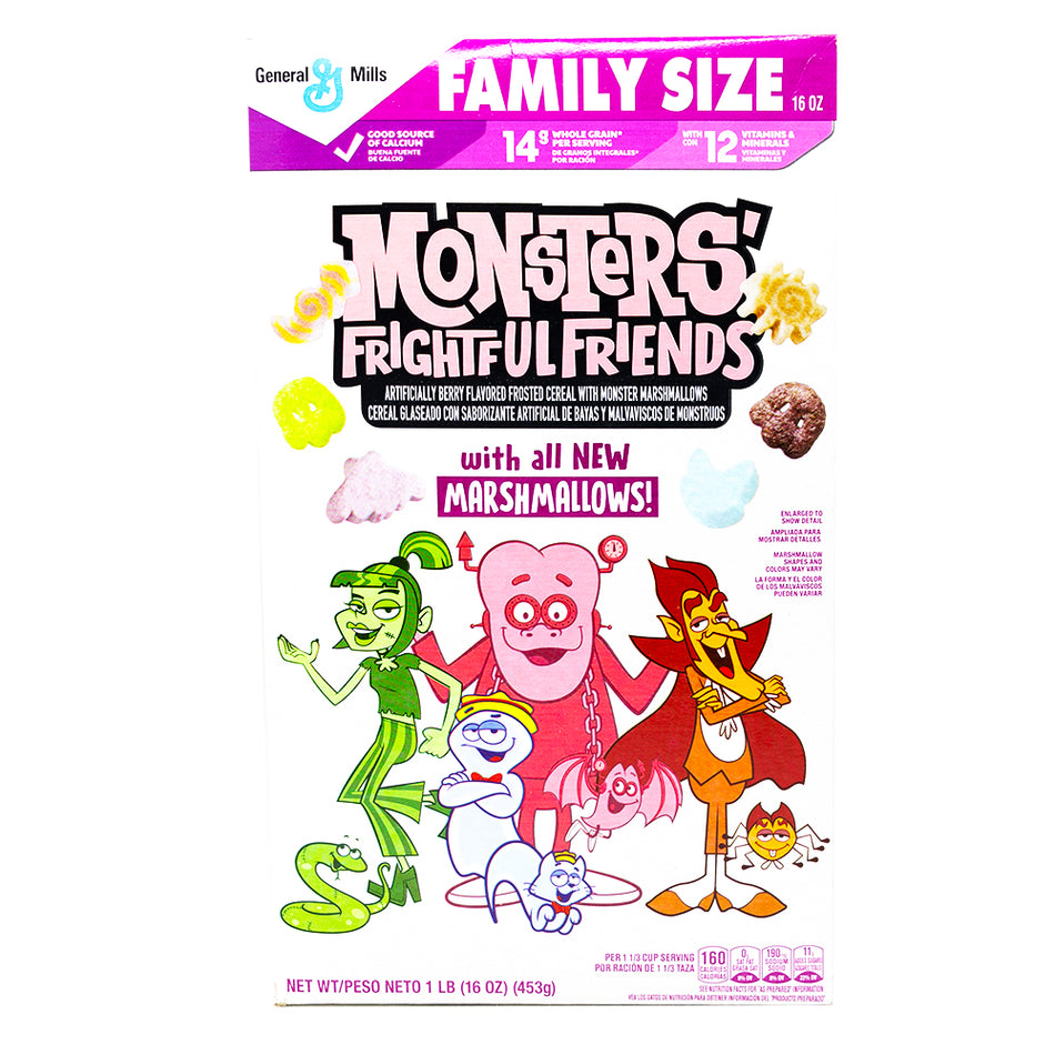 Monsters Frightful Friends Cereal 453g - 1 Bag