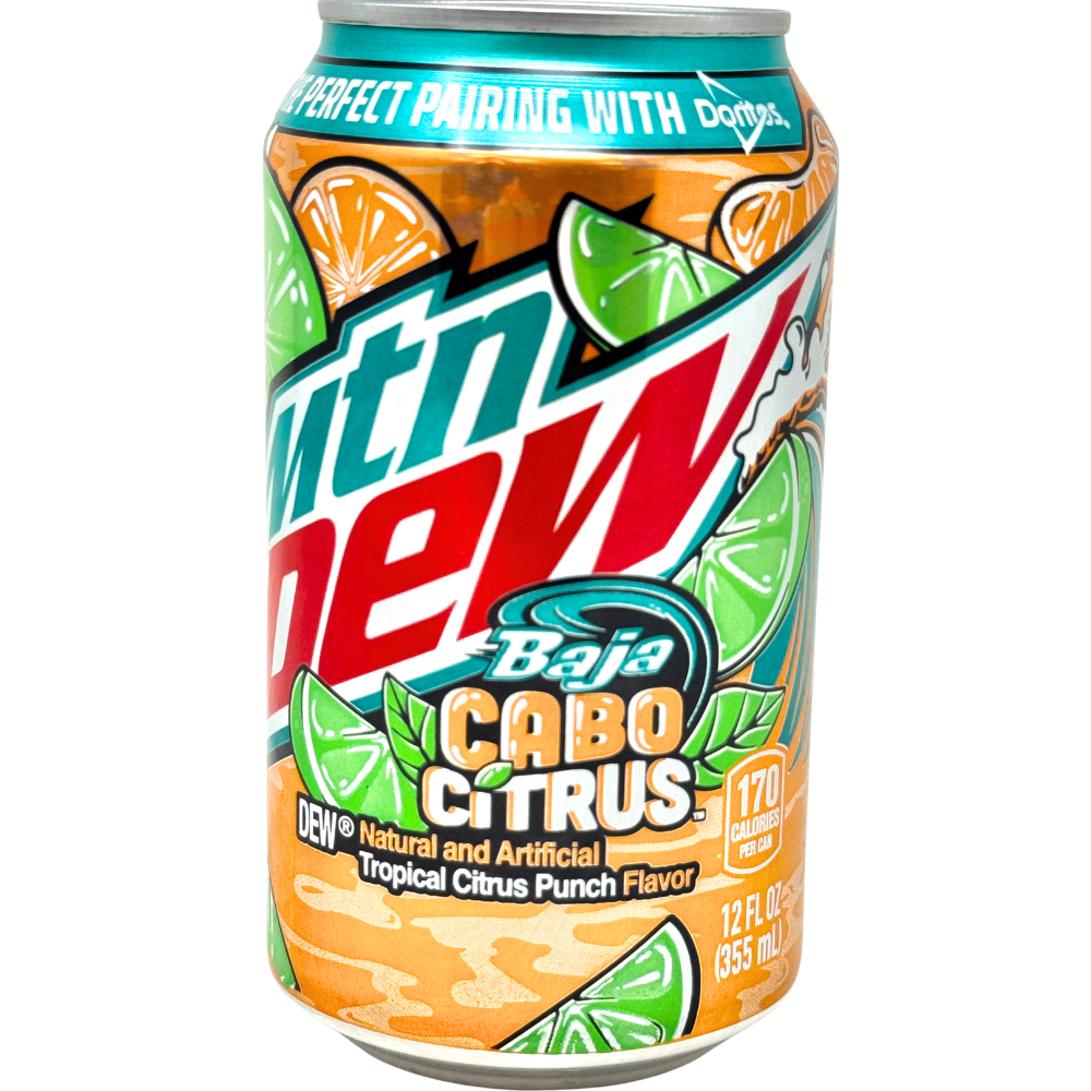 Mountain Dew Baja Cabo Citrus 355mL - 12 Can
