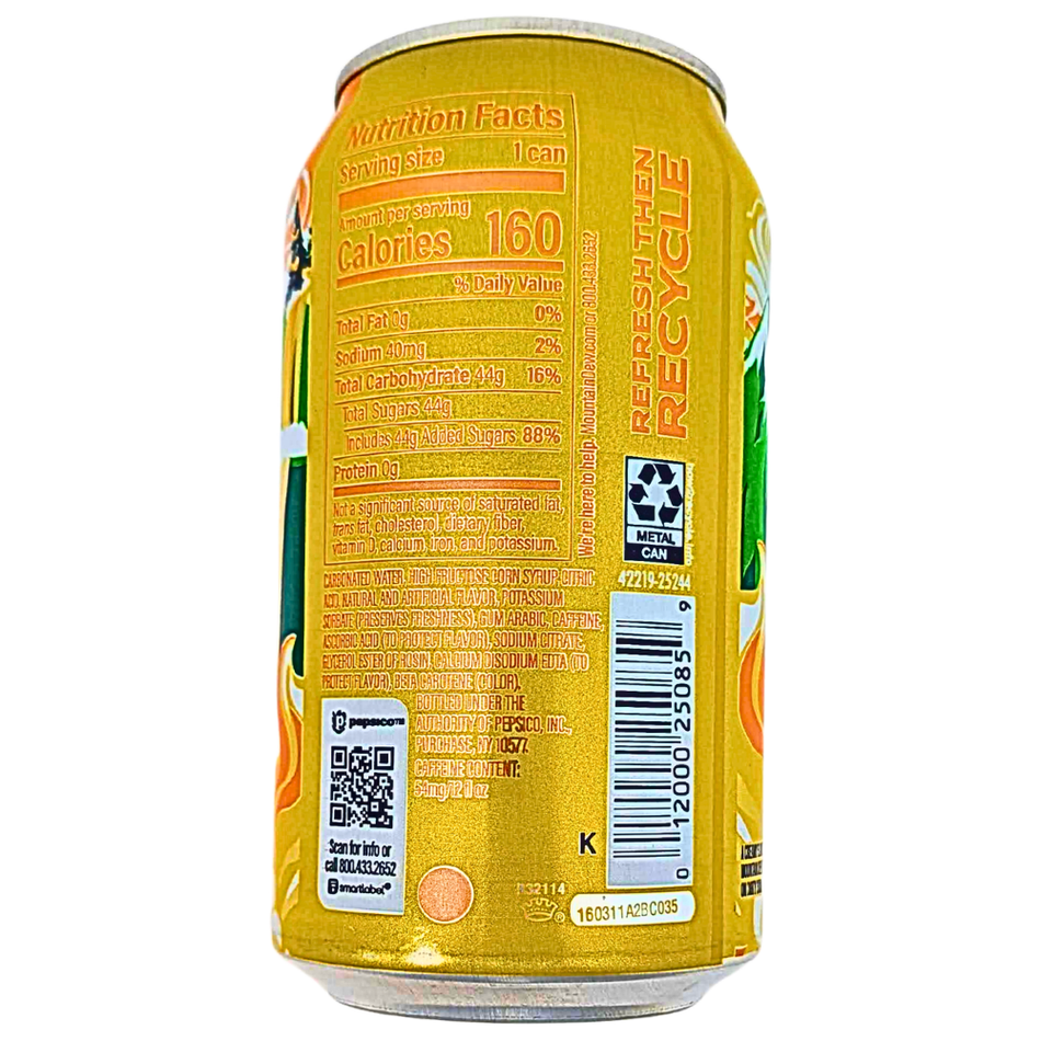 Mountain Dew Dirty Cream Soda Dew 355mL - 12 Pack