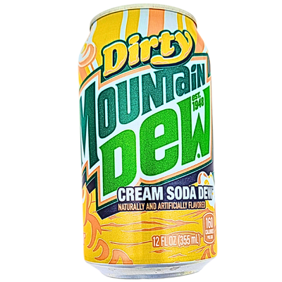 Mountain Dew Dirty Cream Soda Dew 355mL - 12 Pack