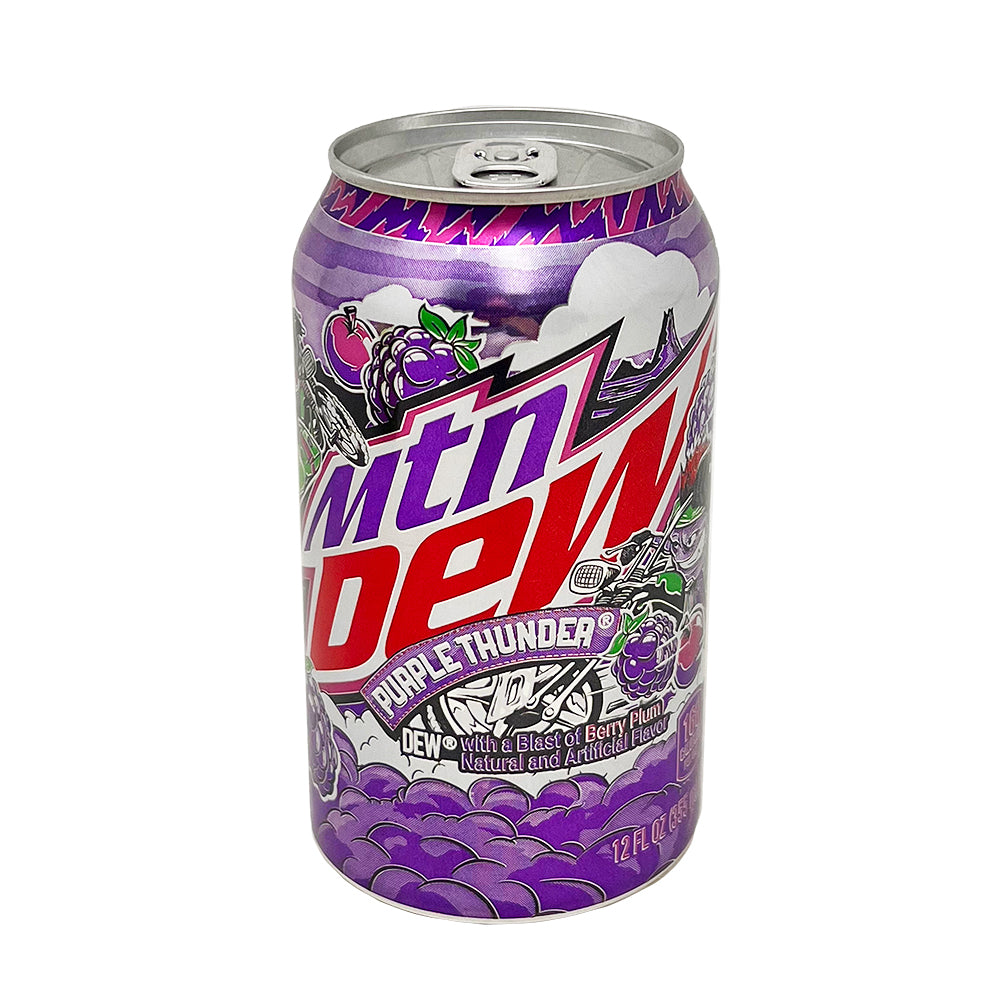 Mountain Dew Purple Thunder Soda 355mL- 12 Pack