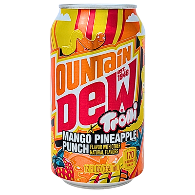 Mountain Dew Trolli Mango Pineapple Punch 355mL - 12 Pack