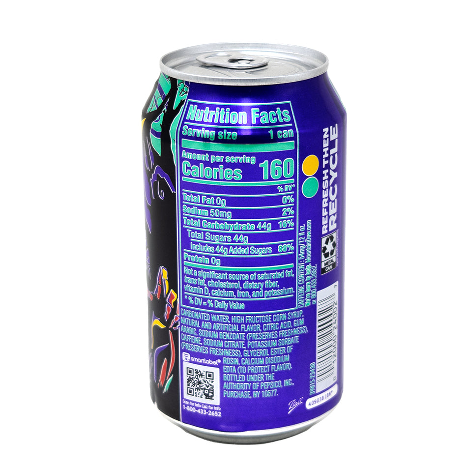 Mountain Dew Voodoo 355mL - 12 Pack  Nutrition Facts Ingredients
