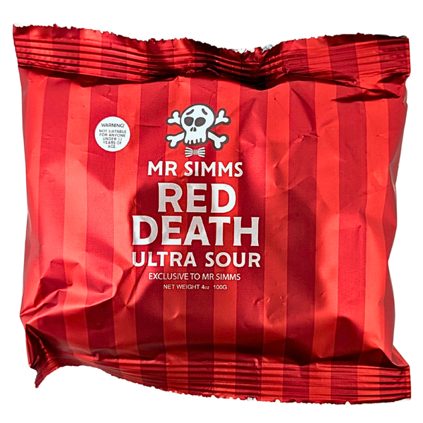 Mr Simms Red Death Ultra Sour 100g (UK) - 24 Pack