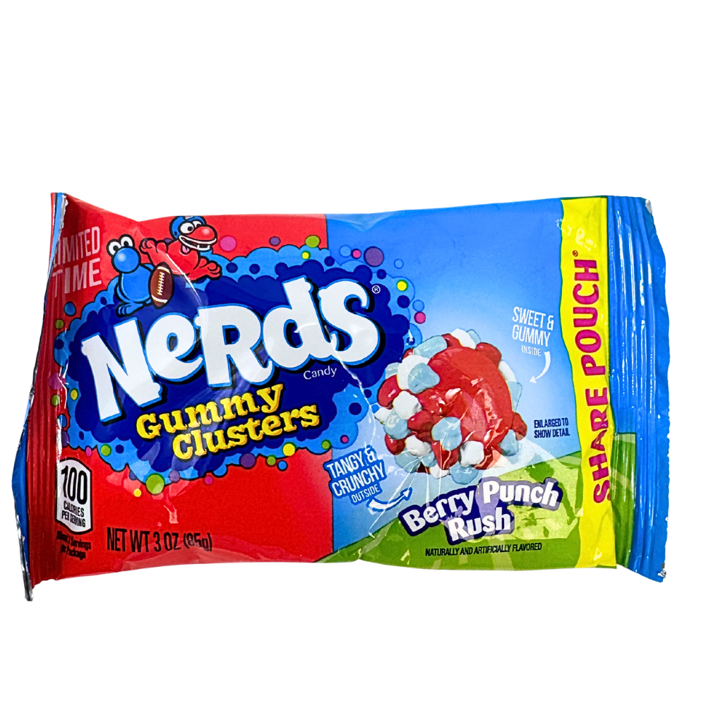 Nerds Gummy Clusters Berry Punch Rush 3oz - 12 Pack