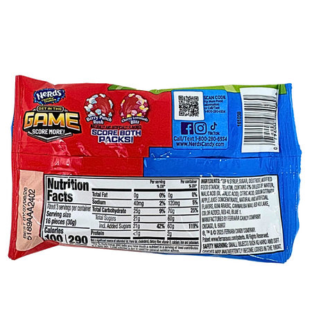Nerds Gummy Clusters Berry Punch Rush 3oz - 12 Pack