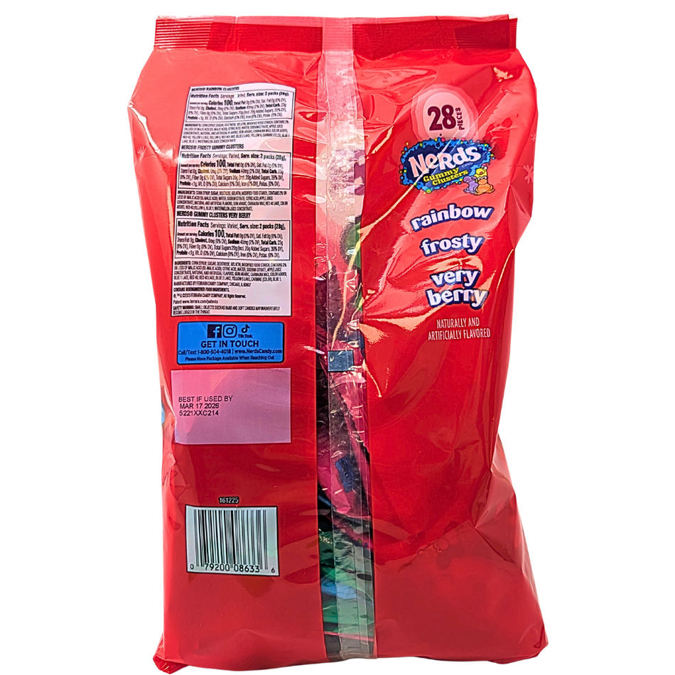 Nerds Holiday Assorted Clusters 14oz - 1 Bag