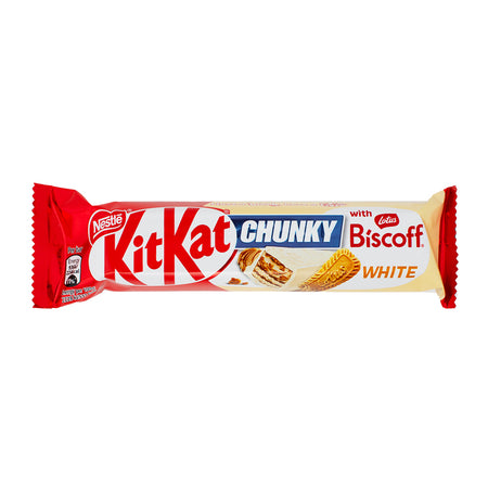 Nestle Kit Kat Chunky White with Lotus Biscoff (UK) 42g - 24 Pack