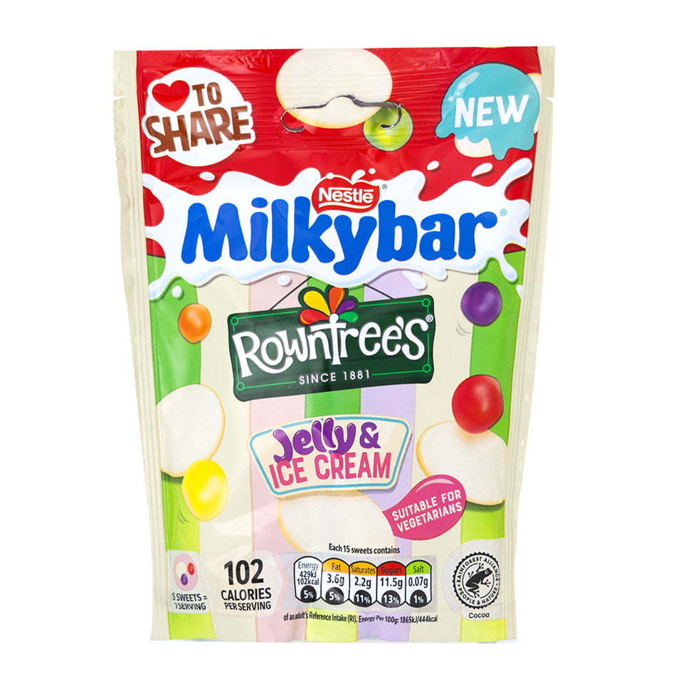 Nestle Milkybar Buttons Jelly and Ice Cream (UK) 95g - 9 Pack