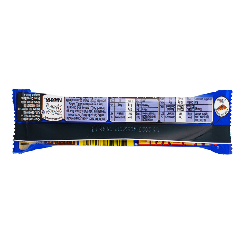 Nestle Yorkie Chocolate Bars (UK) - 24 Pack    Nutrition Facts Ingredients