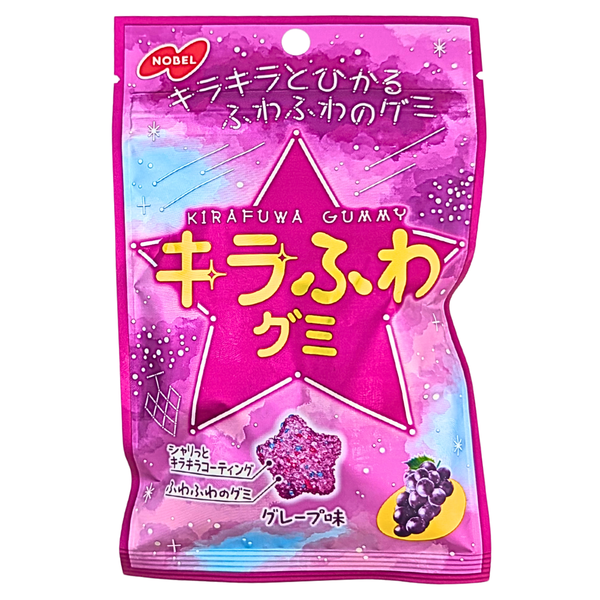 Nobel Kirafuwa Gummy Grape 50g (Japan) - 6 Pack