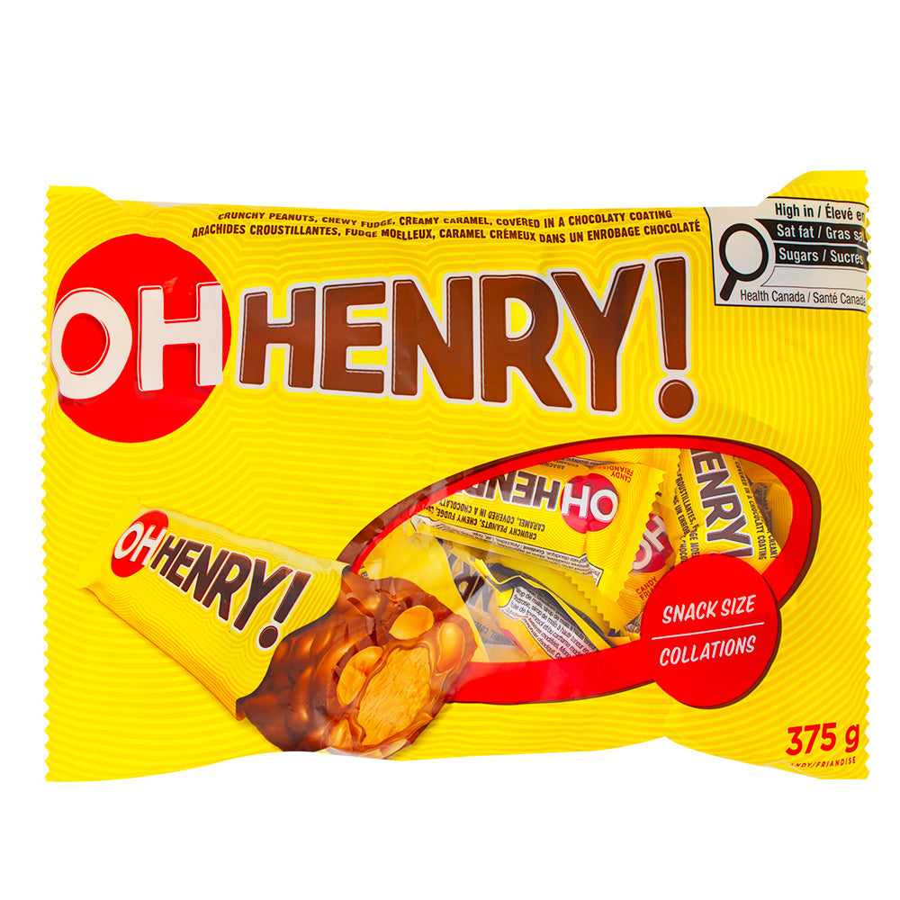 Oh Henry Fun Size Bag 25ct - 1 Bag | iWholesaleCandy.ca