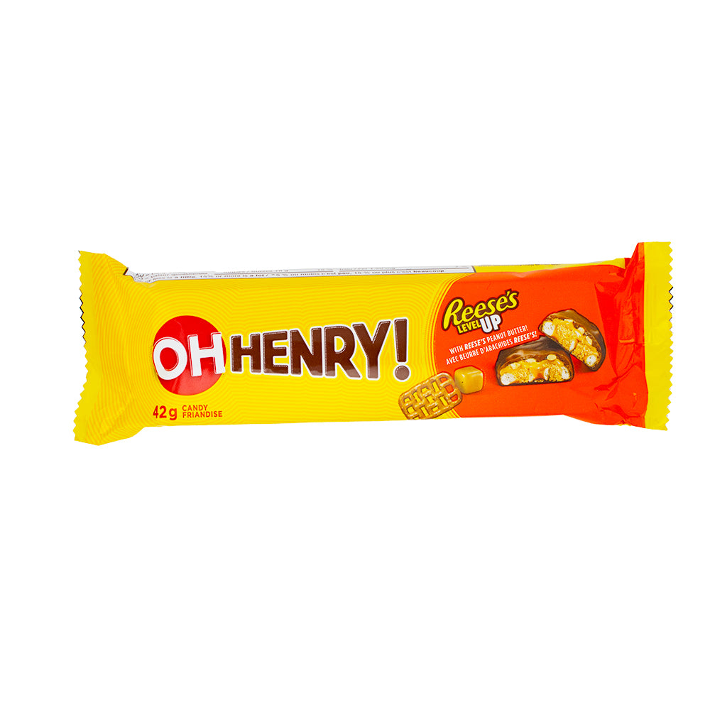 Oh Henry! Reese's level up Pretzel & Caramel 42g - 18 Pack
