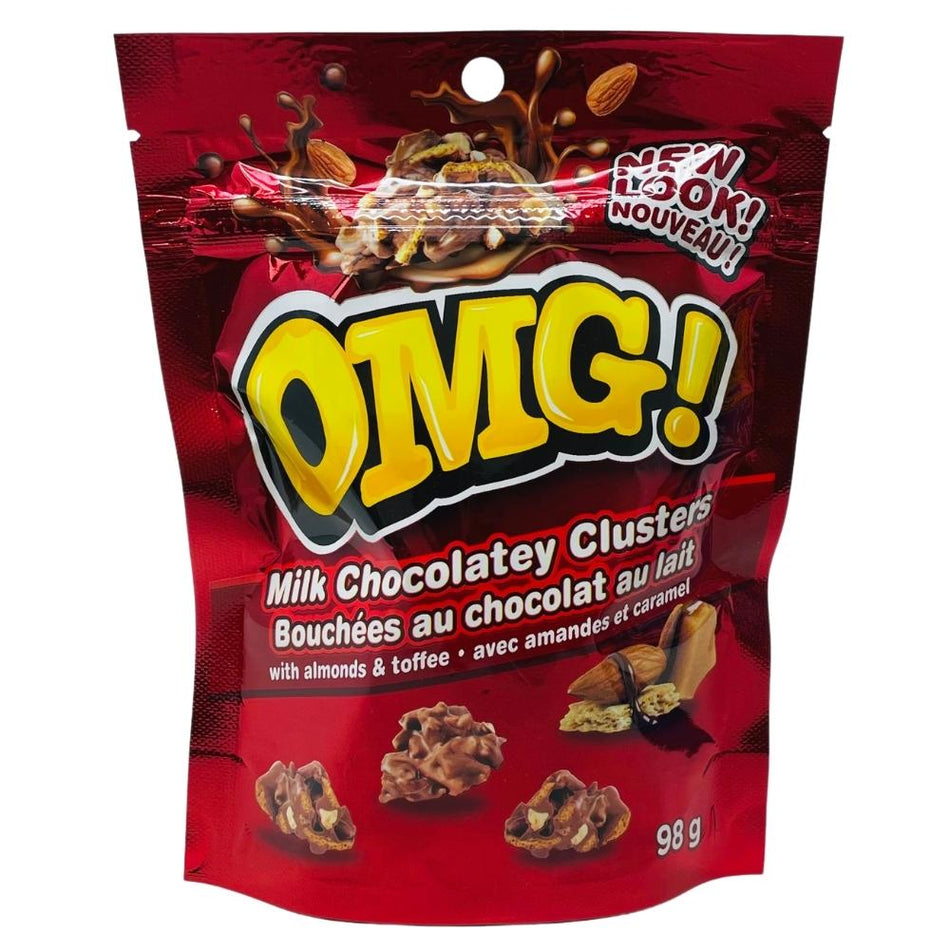 OMG! Milk Chocolatey Clusters 98g - 12 Pack