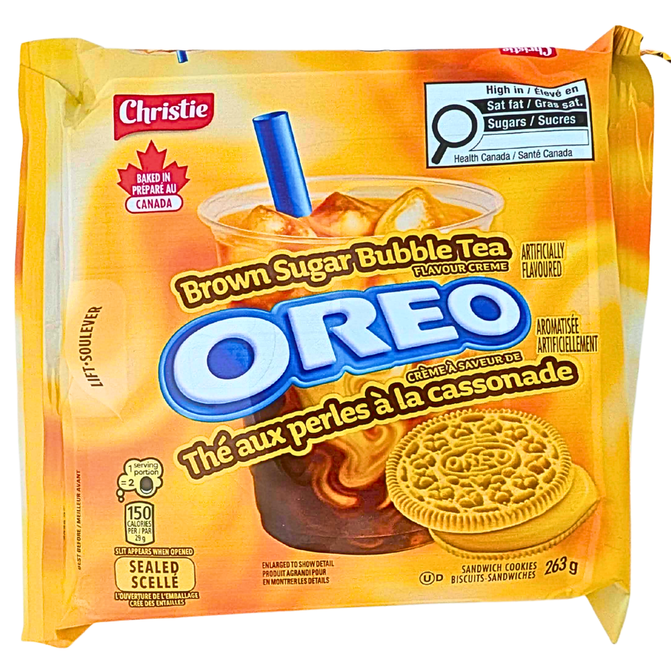 Oreo Brown Sugar Bubble Tea - 12 Pack