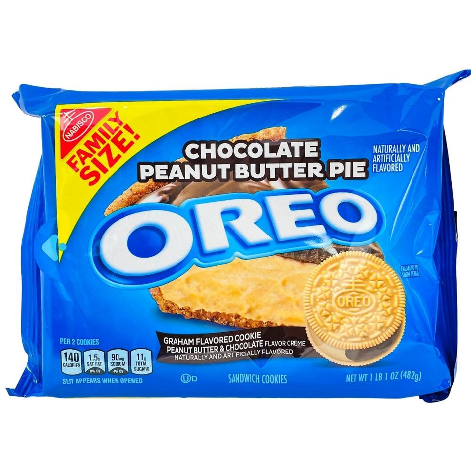 Oreo Chocolate Peanut Butter Pie Family Size 17oz - 12 Pack