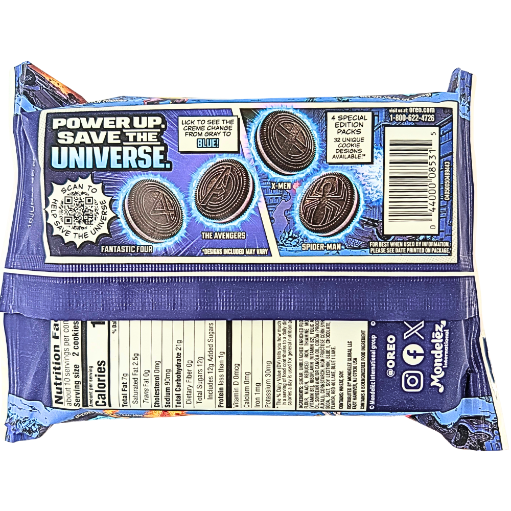 Oreo Marvel Stuf of Legends 303g -12 Pack