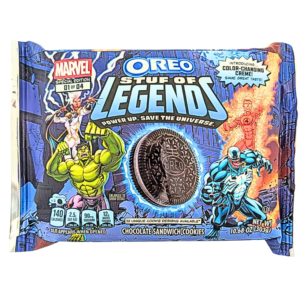 Oreo Marvel Stuf of Legends 303g -12 Pack
