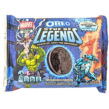 Oreo Marvel Stuf of Legends 303g -12 Pack
