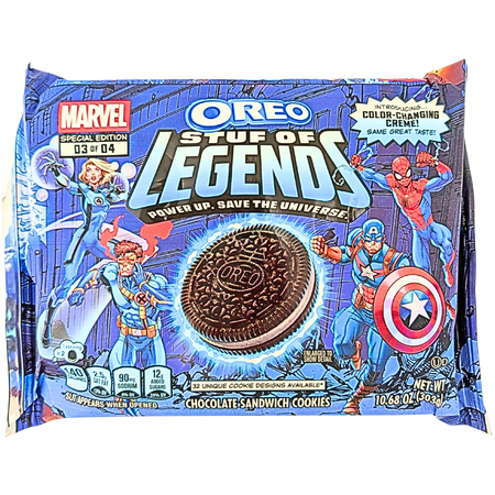 Oreo Marvel Stuf of Legends 303g -12 Pack