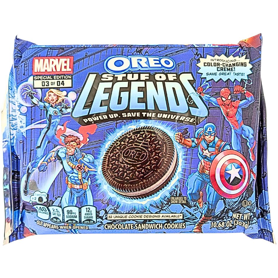 Oreo Marvel Stuf of Legends 303g -12 Pack