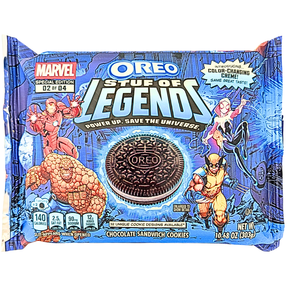 Oreo Marvel Stuf of Legends 303g -12 Pack