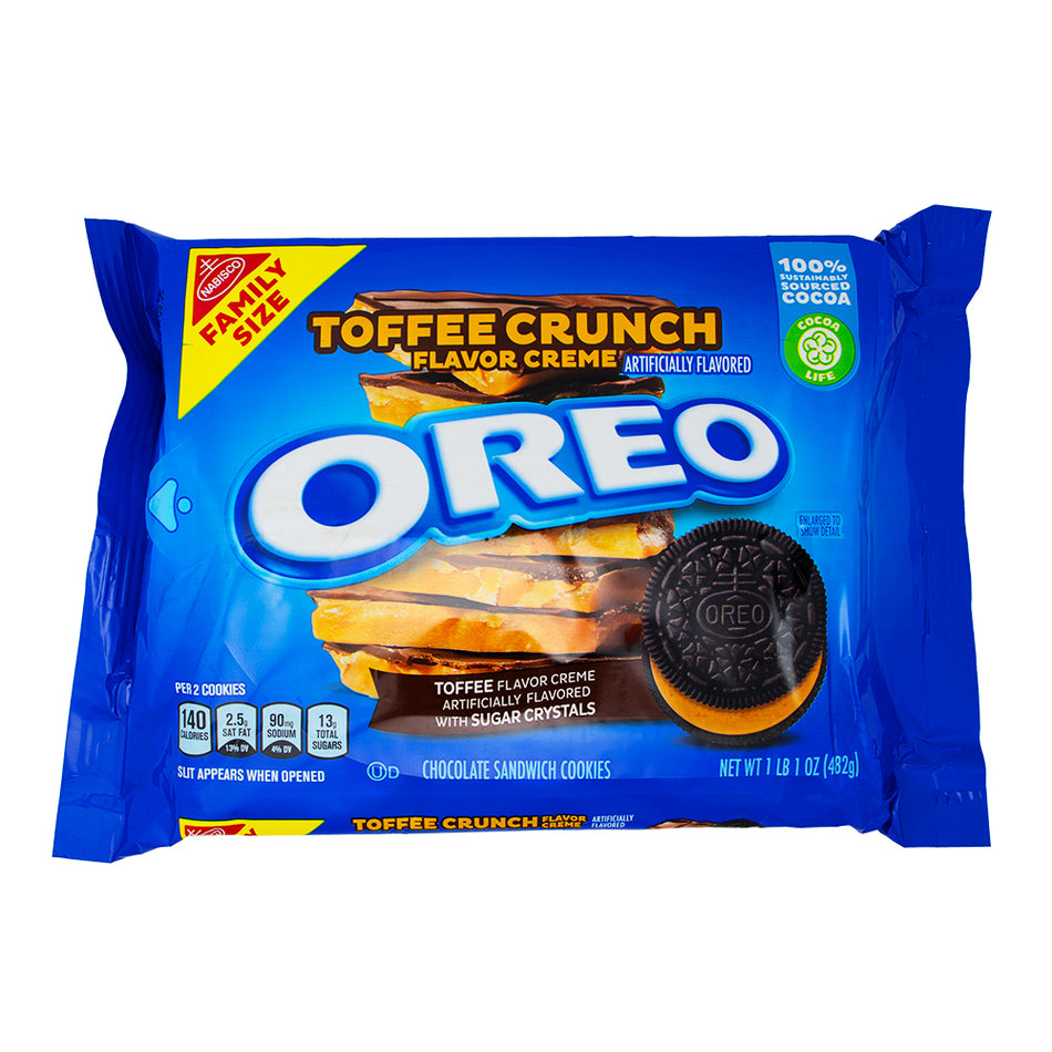 Oreo Toffee Crunch Family Size 482g - 12 Pack
