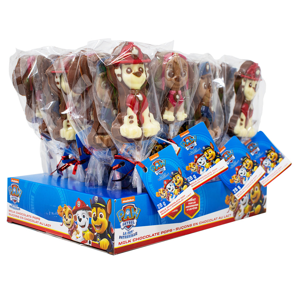 Paw Patrol Chocolate Pops 28g - 24 Pack