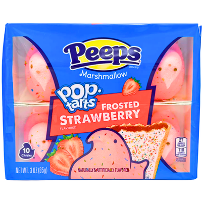 Peeps Chicks Frosted Strawberry Pop-Tarts 10ct 3oz - 36 Pack