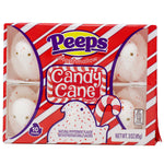 Peeps Candy Cane Marhsmallow Chicks - 3oz - 24 Pack
