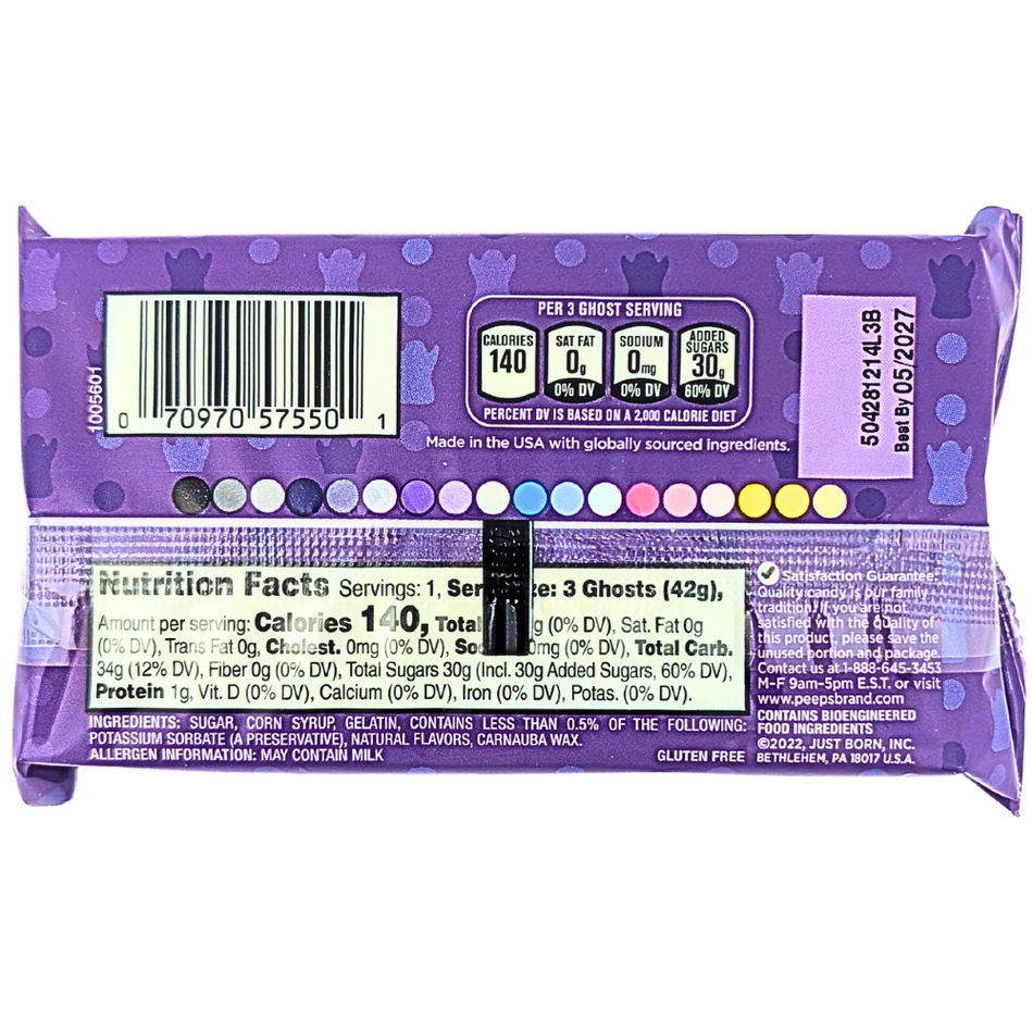 Peeps Marshmallow Ghosts 1.5oz - 24 Pack