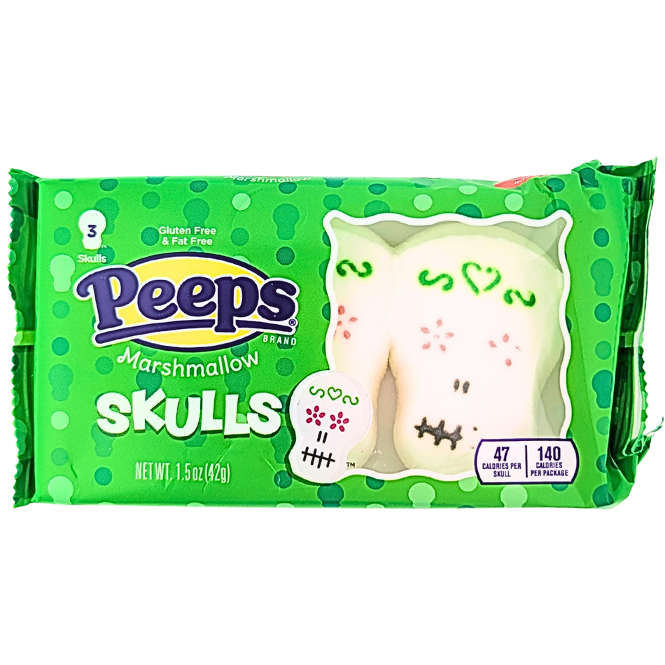 Peeps Marshmallow Skulls 1.5oz - 24 Pack