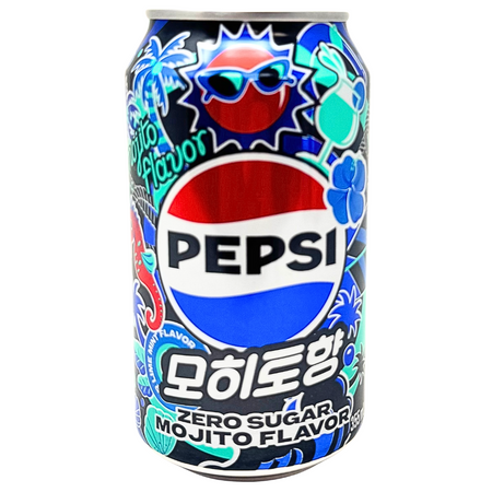 Pepsi Mojito Zero Sugar 355mL (Korea) - 24 Can