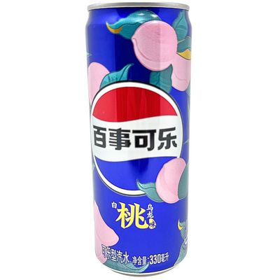 Pepsi White Peach Ooloong 330mL - 12 Pack