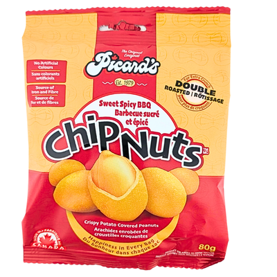 Picard's Chip Nuts Sweet Spicy BBQ 80g - 12 Pack