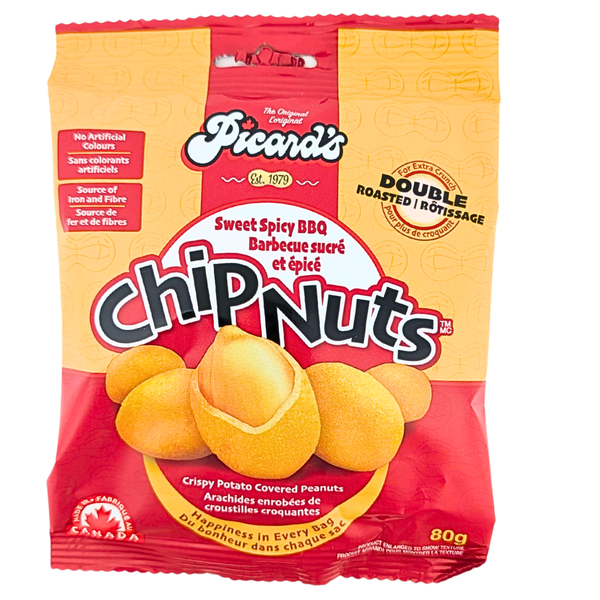 Picard's Chip Nuts Sweet Spicy BBQ 80g - 12 Pack