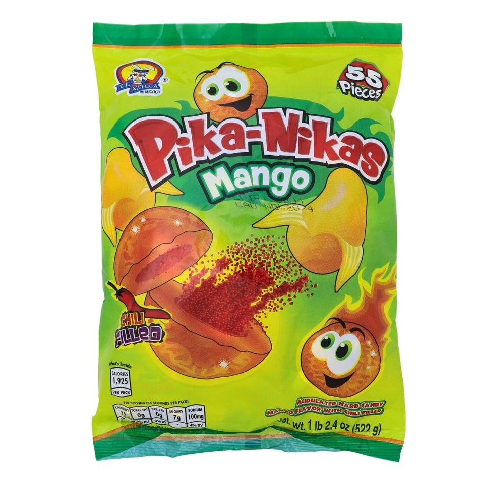 Pika-Nikas Spicy Mango Hard Candy 55ct (Mexico) - 1 Bag - Mexican Candy - Candy Store - Wholesale Candy