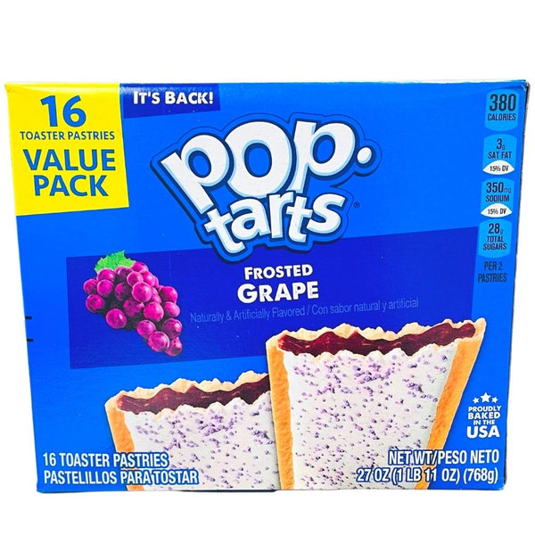Pop Tarts Frosted Grape 16 Pieces - 1 Pack