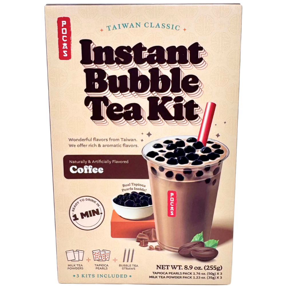 Pocas DIY Bubble Tea Kit Coffee 3 Pack 9oz - 12 Pack