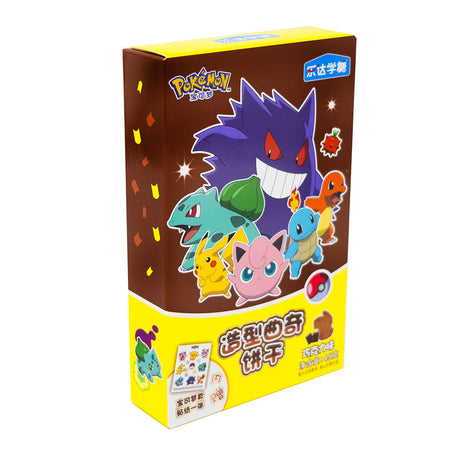 Pokemon Shaped Chocolate Cookies w/Stickers (China) 45g - 12 Pack