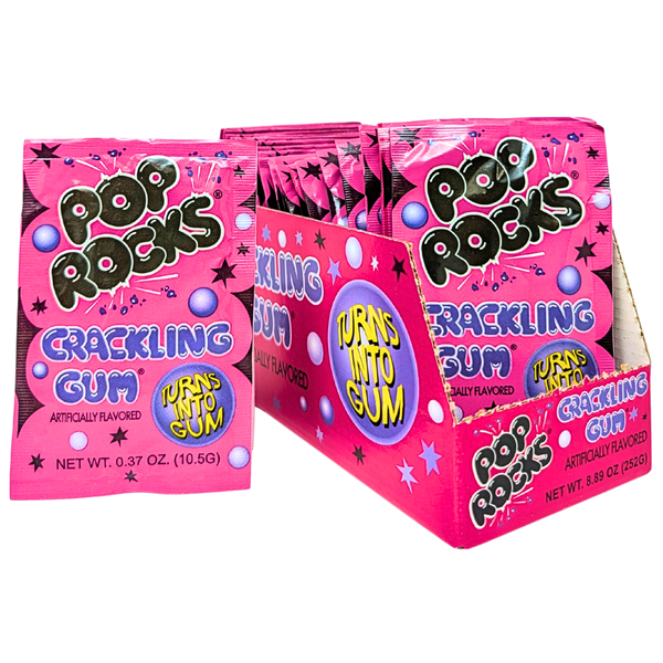 Pop Rocks Bubble Gum - 24 Pack