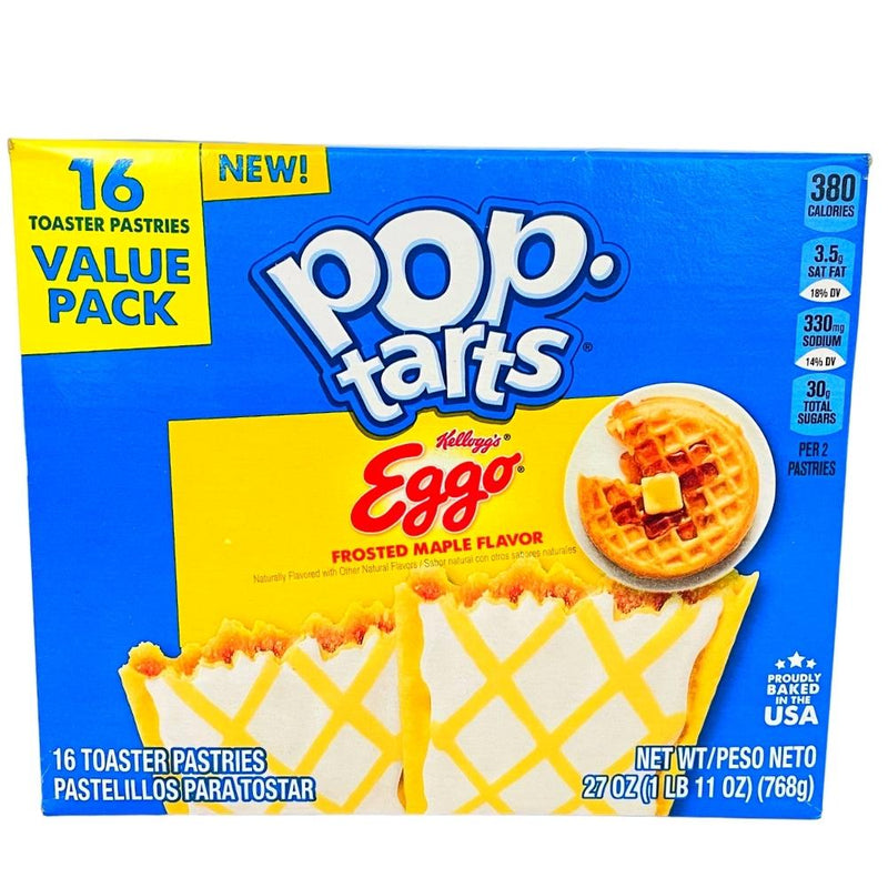 Pop Tarts Eggo Frosted Maple 16 Toaster Pastries - 1 Box