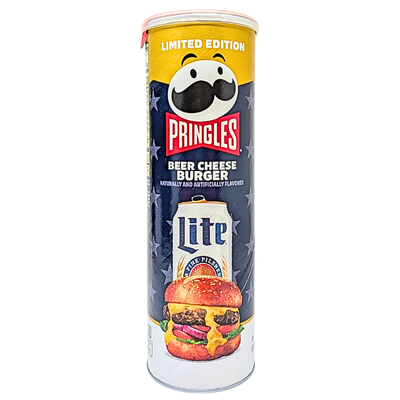 Pringles Miller Lite Beer Cheese Burger 5.5oz - 12 Pack
