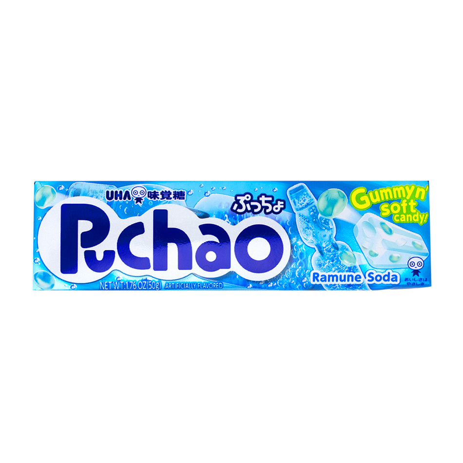 Puchao Ramuna Soda Gummy n' Soft Candy 50 g - 10 Pack