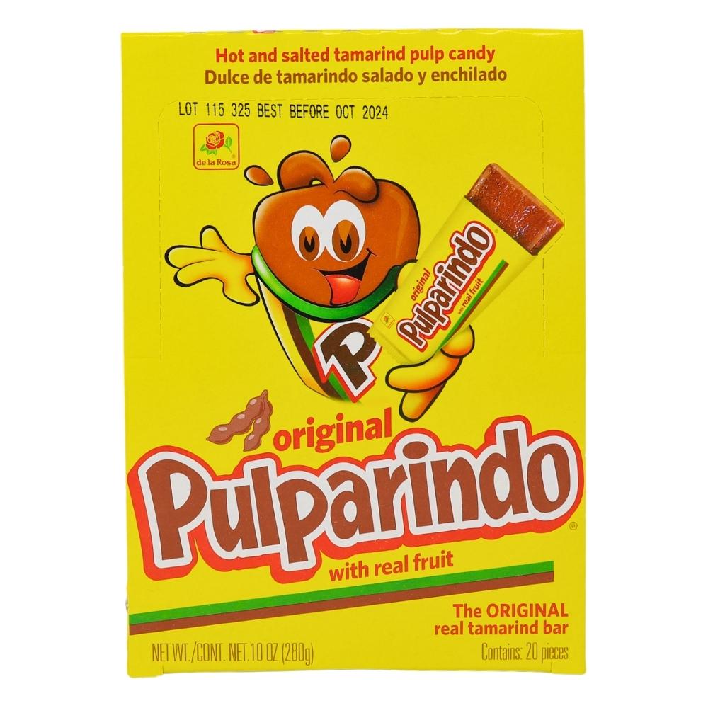 De La Rosa Pulparindo Original Tamarind Candy 20ct (Mexico) - 1 Box